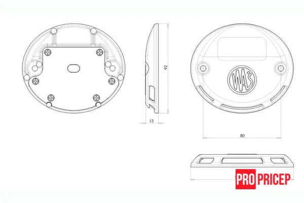 п4 Сигнальний ліхтар до гідробортів світлодіодний WAS 1126 W151