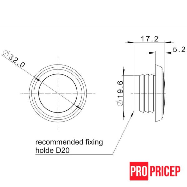 пццу Ліхтар габаритний бічній світлодіодний FRISTOM FT-074 Z LED