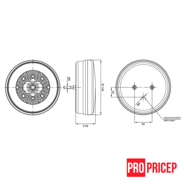 ппр Ліхтар заднього ходу світлодіодний FRISTOM FT-112 LED