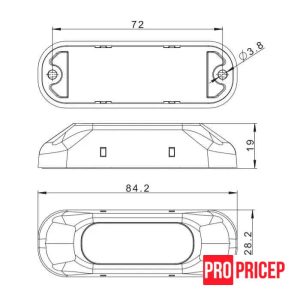 пу3н5ак2 Ліхтар сигнальний проблисковий світлодіодний FRISTOM FT-210 LED
