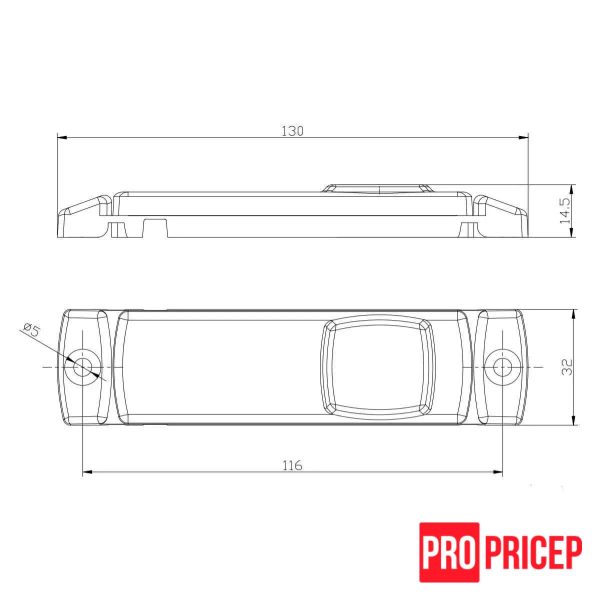 рек Ліхтар габаритний задній світлодіодний FRISTOM FT-018 C LED