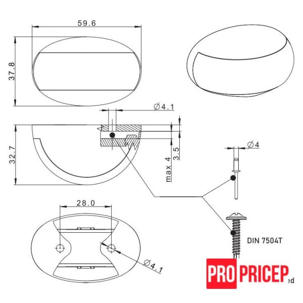 уцуцу Ліхтар габаритний задній світлодіодний FRISTOM FT-067 C LED