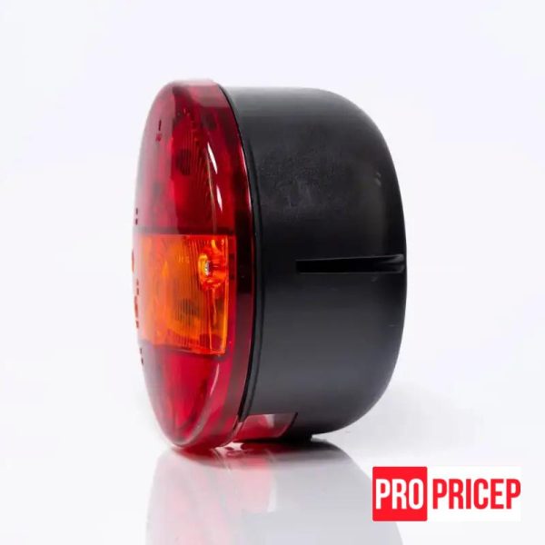 уки Ліхтар причепа задній круглий FRISTOM MD-016 L з освітленням номерного знака