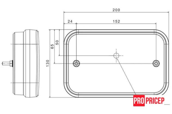 умм Ліхтар задній діодний FRISTOM FT-270 L TB LED PM лівий
