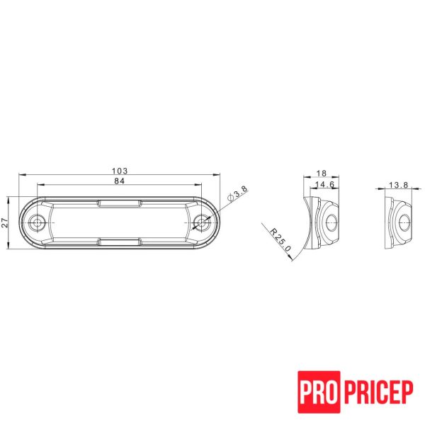 урррр3у Ліхтар сигнальний проблисковий світлодіодний стробоскоп FRISTOM FT-205 LED