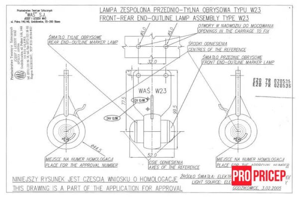 впвпвпвпвпвпвпвп Ліхтар контурний світлодіодний WAS 125 W23