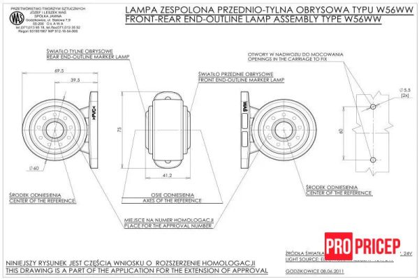 врррррррррррр Ліхтар контурний світлодіодний WAS 516bc W56WW