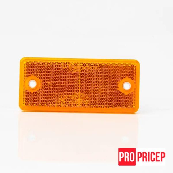 wevvwev Світловідбивач на причіп помаранчевий FRISTOM DOB-042 AZ отвори + самоклеюча основа