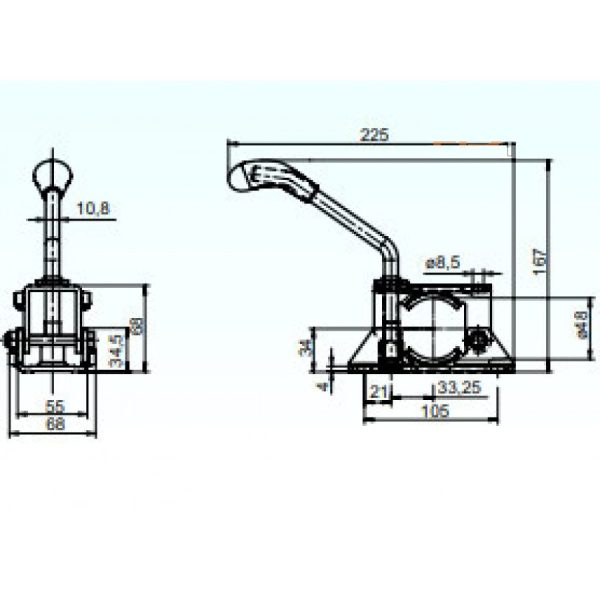 мусусмум Хомут Knott Autoflex опори/опорного колеса LB48 6X1097.001