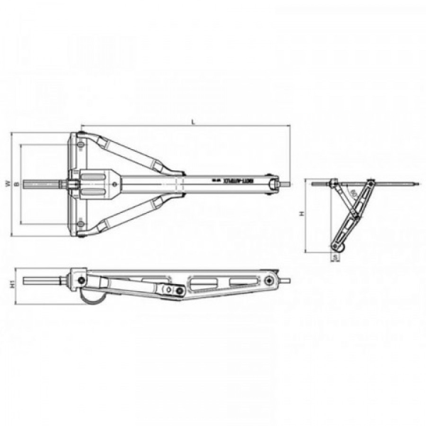 sdvvevv Гвинтова опора Knott Autoflex 1100 кг 6X1197.004