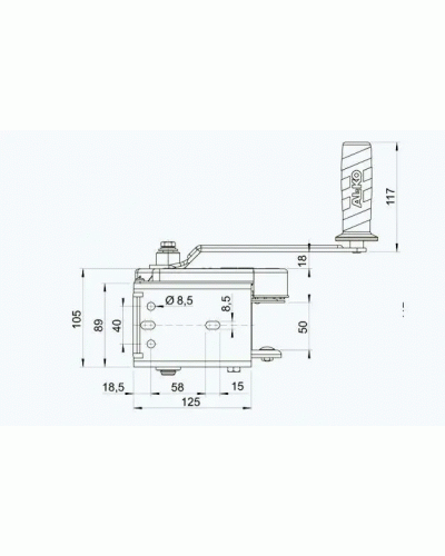 12895307830710-400x500 Лебідка причепа AL-KO 351 Plus ручна без тросу 350 кг