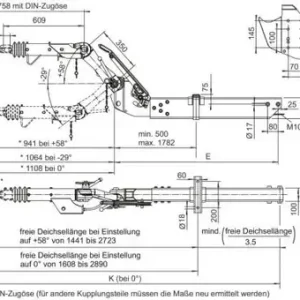 Гальмо накату AL-KO 270VB BASIC регульоване по висоті 1425-2700 кг 1950 мм