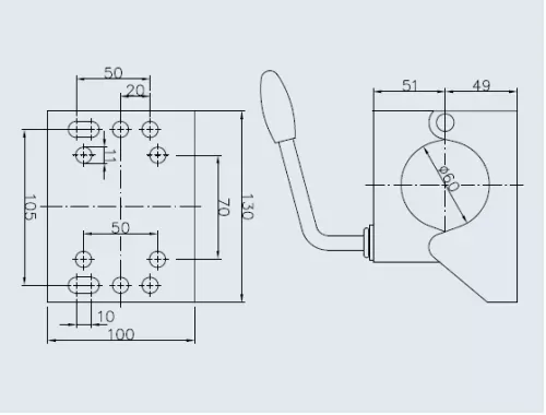 homut-opornogo-kolesa-prichepa-winterhoff-d60-mm-500-kg-1861428-qdo Хомут опорного колеса причепа Winterhoff d60 мм 500 кг