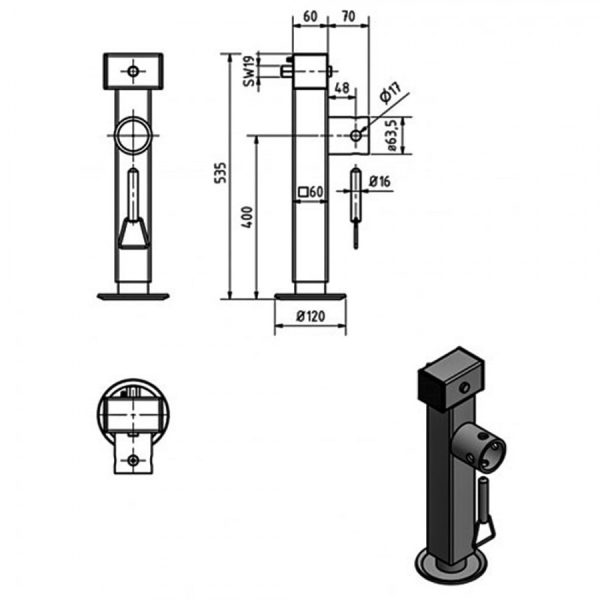 opora-nb-parts-s-shestigrannikom-otkidnaya-10028258(6)-900x900-product_popup Опора домкратна Al-Ko 1300 кг, 535 мм х 365 мм, без внутрішнього кронштейна