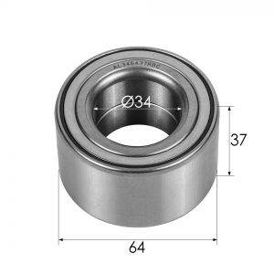 Підшипник маточини Al-Ko 34/64/37 для вісі 1000кг мет. кожух